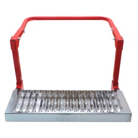 HASkulle Adjustable Heavy Duty Tire Step ‎Truck Tire Service Step - Fits Any Vehicle, Pickup Truck, SUV, and RV - Service Wheel Step-Up with Non-Slip Steel Surface - Folds for Easy Storage