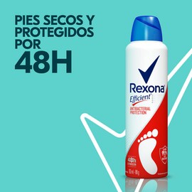 Desodorante para pies Rexona Efficient Antibacterial 153 ml