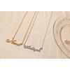 GR859C Ashley Name Necklace Gold Plated Stainless Steel Pendant Necklace