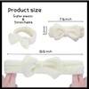 Awenbin Spa headband, bowknot headband in creamy-white, reusable, soft and