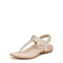 VIONIC Women's Brea Heeled Sandal, Gold Metallic Leather, 9.5