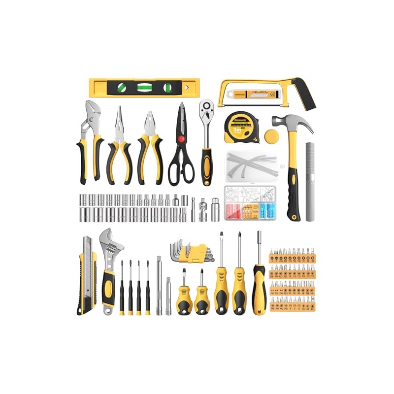 328 Piece Tool Kit for Home,Hand Repair Tool Set,Toolbox Storage