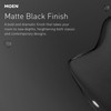 Moen Ronan Matte Black One-Handle Single Hole Modern Bathroom Sink