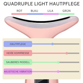 Face Device Face Massager Face Massager Lifting with 4 Modes Massage Modes Beauty Tool LED Ems Device Face for Men and Women