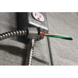 Sigma Electric 45505 ProConnex Double Snap Lock 3/8 in. Dia. Die-Cast Zinc Flex Connector For AC, MC and FMC/RWFMC, No Size, No Color, 2 Count