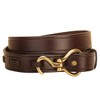 Tory Leather Plain Hoofpick Buckle 1.25 Inch Havana Unisex Belt