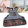 lyrlody Oxford Fabric Garden Apron with Pockets for Garden Tools,