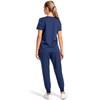 PuriPure Women's 4 Way Stretch V-Neck Scrub Top & Jogger