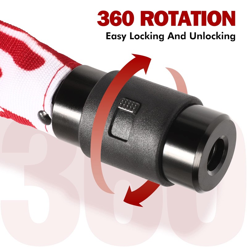 Bicycle Lock High Security with Key, 100 cm Length E