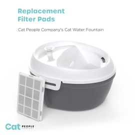 Filter Pads Replacement for Cat Water Fountain – Cat People Company – Pack of 3