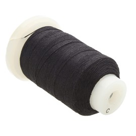 The Beadsmith Pure Silk Cord – Black Color – Size C (0.274mm/0.0108”) – 310 Yards (930ft), 1/2-Ounce Spool – for Knotting Pearls, Gemstones, Crystals and Beads