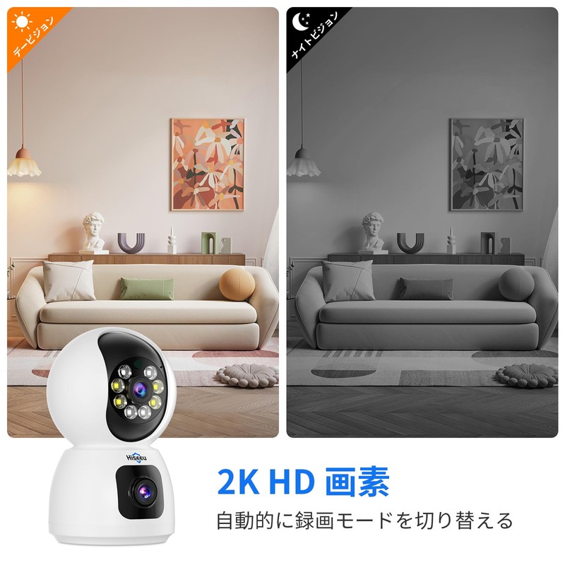 【Dual Lens Camera】 Hiseeu PTZ 3 Megapixel Alexa - Alexa