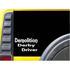 Demolition Derby Driver K541 6 inch Decal Sticker