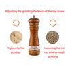 Wooden Salt and Pepper Shakers,Wood Salt and Pepper Grinder Set