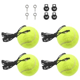 DUSCOKE 4-Pack Garage Parking Aid Tennis Ball, Hanging Aid-Parking Guide System with Adjustable Rope & Screw Hooks, Garage Car Stop Indicator Parking Assist Ball for Home Garage Vehicles (4PCS)