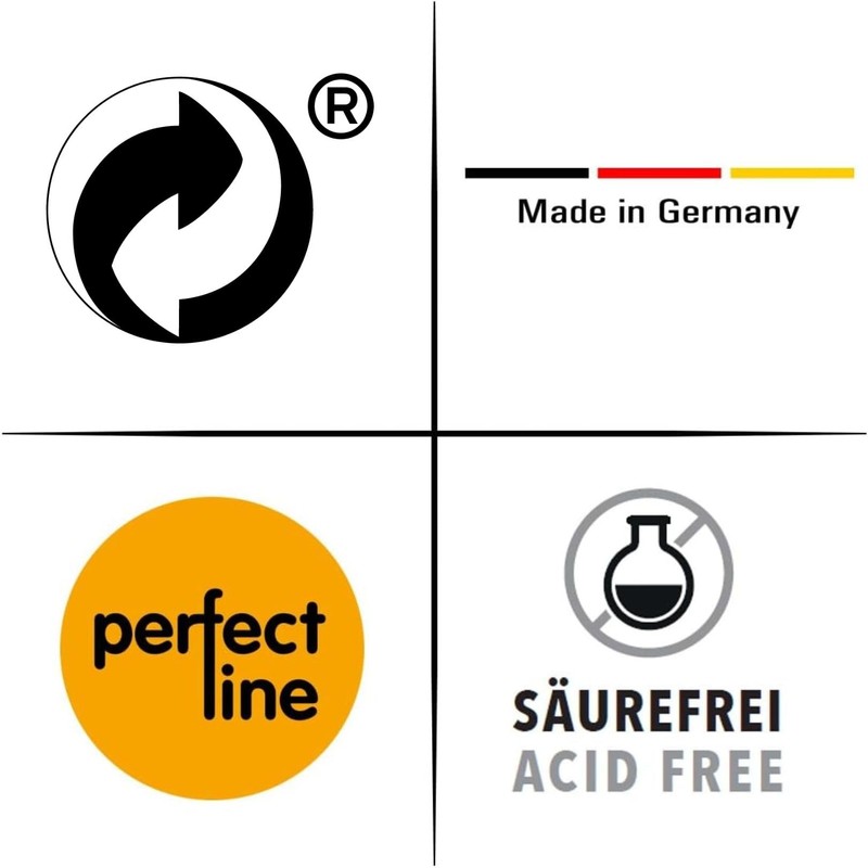 perfect line perfect line - Ordner-Register DIN-A4 aus Kunststoff (PP),