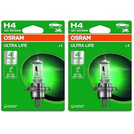 Osram H4 64193ULT-1BL 60/55W High Beam Bulb (Pack of 2)