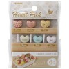 Torne P-3633 Heart Picks 6-Pack Cute Dull Color Lunch Box