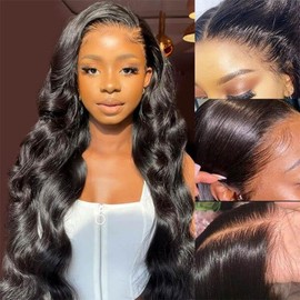 Wiggins Wig Body Wave Lace Front Wigs Human Hair 5x7 Lace Closure Wig Ready To Wear Glueless Wigs Human Hair Pre Cut Pre Bleached Knots Beginner Friendly 18 Inch