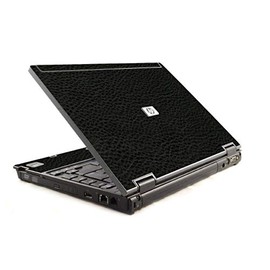 LidStyles Vinyl Protection Skin Kit Decal Sticker Compatible with HP Compaq 6910p (Black Leather)