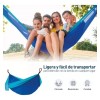 Bluelander 2 Hamacas Camping Portátil Azul + Kit De Instalación