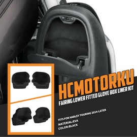 HCmotorku Motorcycle Lower Vented Leg Fairing Lower Fitted Glove Box Liner Kit Fit For Harley Touring FLHX FLHR FLTR FLHT 2014-later