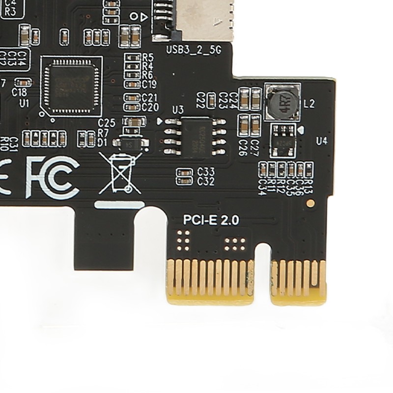 PCIE to USB 3.2 Expansion Card Black 5Gbps High Speed
