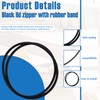 Black Lid Latch Strap Rubber Band 6,7,8 Quart Compatible with