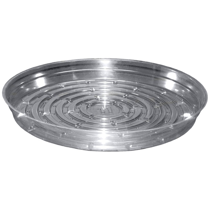 CWP CW-1100N Vinyl Plant Saucer, 11-Inch Diameter, Clear
