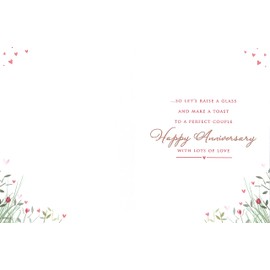 To A Special Sister and Brother in law Anniversary Card - Size 6" X 8"
