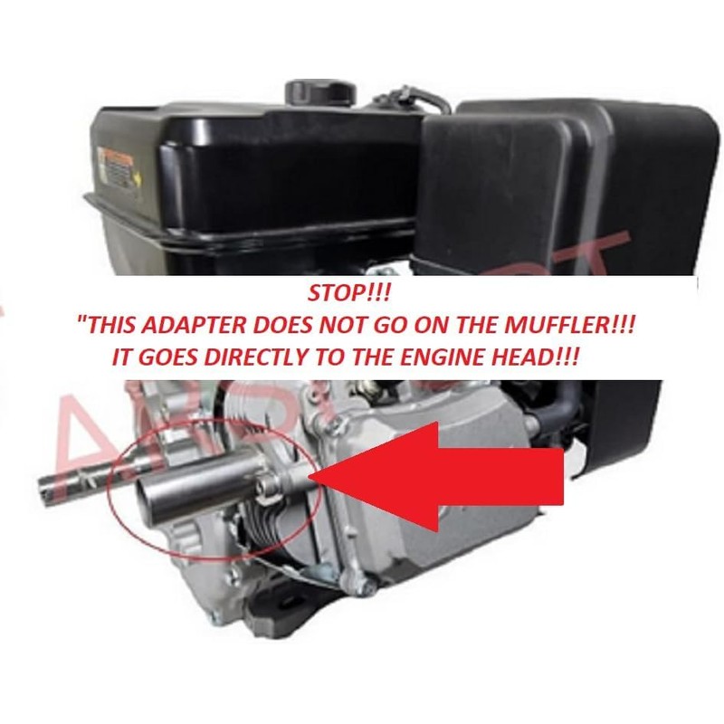 ARSPORT Exhaust Flex Pipe Adaptor 1.5" OD for Predator Max