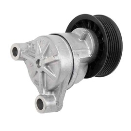 KarParts360 For GMC Yukon 2001 02 03 04 05 2006 Drive Belt Tensioner | Plastic/Aluminum | Black | Flanged | Serpentine | 78.39 Inches Outside Diameter | 0.4 In. Mounting Hole Diameter