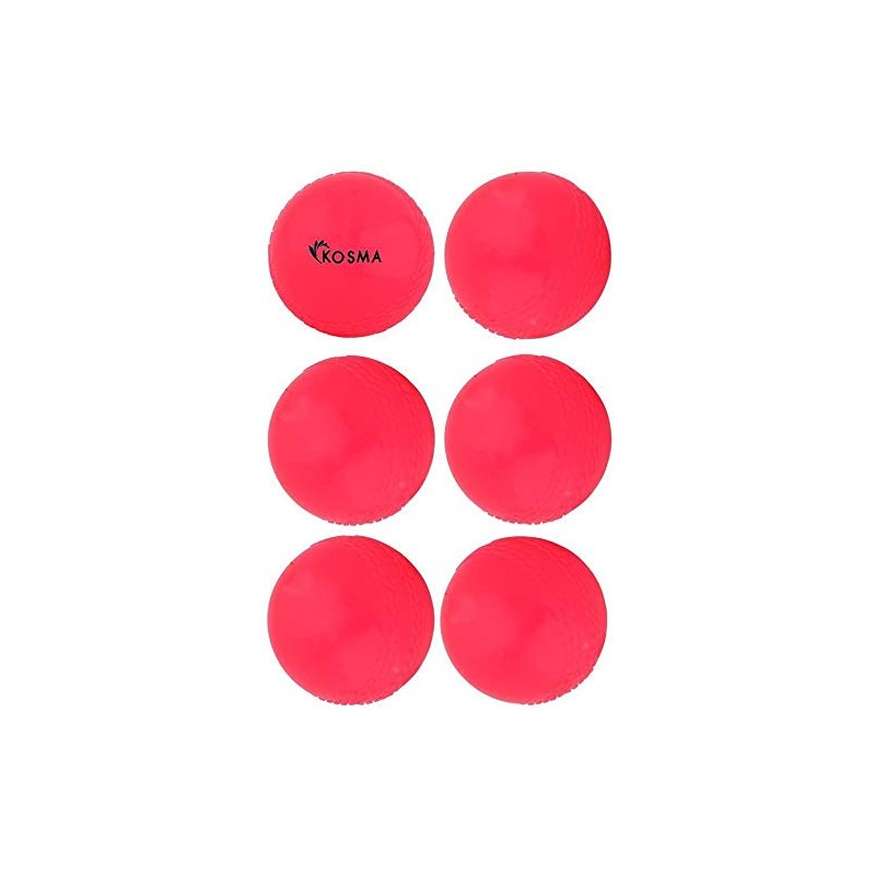 Kosma Pack of 6 Windball Cricket Ball | Indoor &