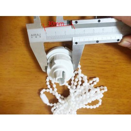 Luanxu 30mm Roller Shade Clutch for 1-1/4" Exterior Tube Roller Blind Clutch Replacement Parts Repair Kit Complete with Metal Brackets, Bead Chain, Shade Weight Max Load 11 LBS