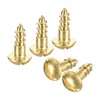 sourcing map Wood Screws M4 x 12mm Slotted Round Head