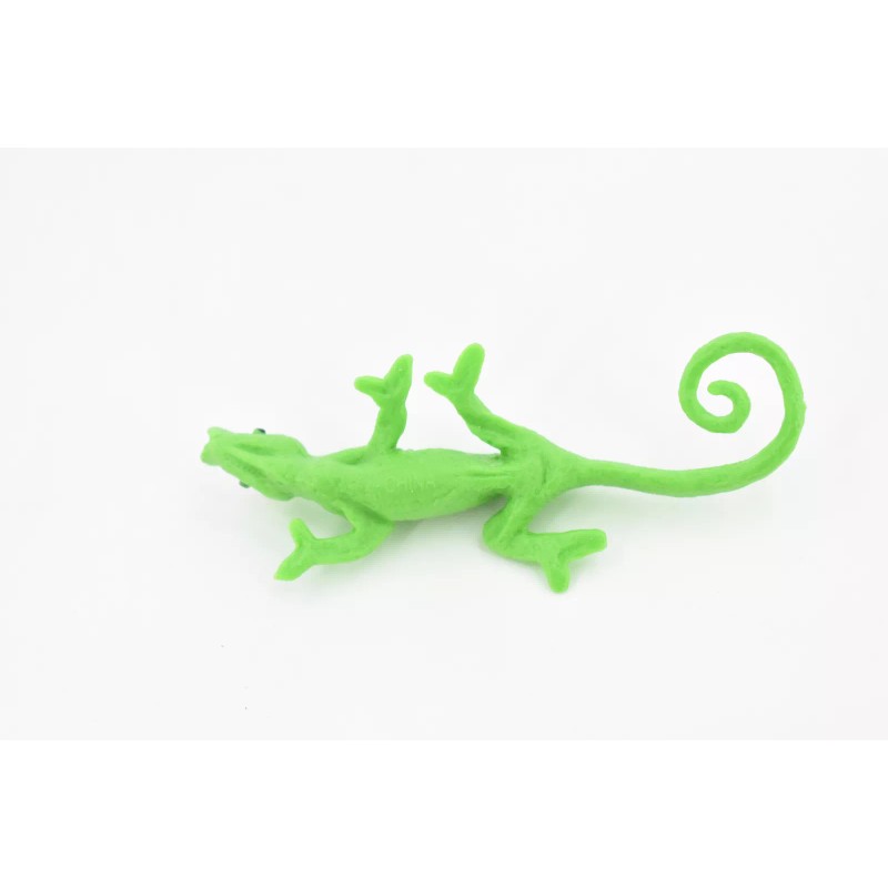 Safari Chameleon, Rubber Toy Lizard, Realistic Figure, Model, Replica, Kids