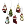 Sass & Belle Glitzy Mini Christmas Characters Shaped Baubles -