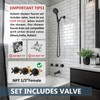 Aolemi 3 Handles Tub Shower Faucet Set with Valve Bathtub