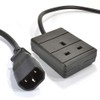 Pro Elec PEL01257 IEC C14 Plug to 13A UK Socket