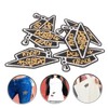 KONTONTY 6pcs Graduation Embroidery Patches for Clothes DIY Decorative Cloth
