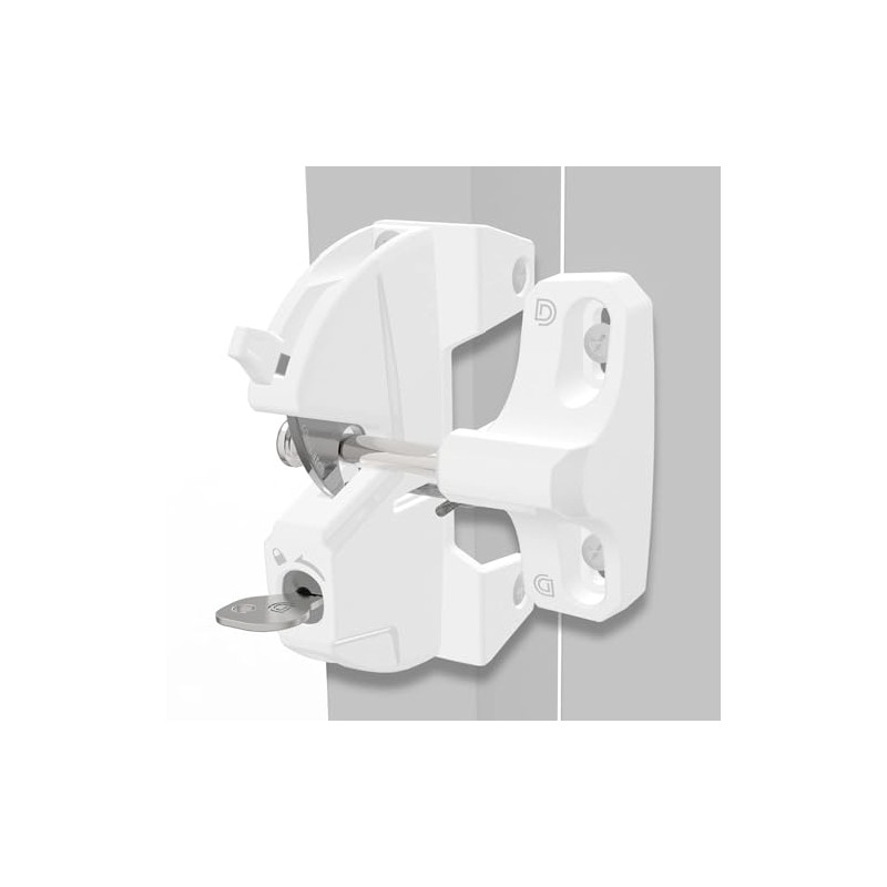 D&D Technologies LL3ALW LokkLatch, Locking Gate Gravity Latch, Key Lockable