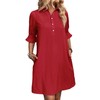 FENSACE Red Dresses for Women Casual Business Summer Graduation Dress