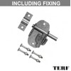 TERF® Heavy Duty Oval Padlock Sliding Bolt Galvanised 100mm (4