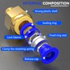 EterMutable 30Packs 6MM OD Tube x M6 Thread Blue Straight
