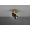 Trio Leuchten Marley 802400180 Spotlight Metal Black Matt / Brass