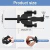 Ranjaner Portable Door Lock, Adjustable, Black, 3.82inch, Travel Lockdown Locks