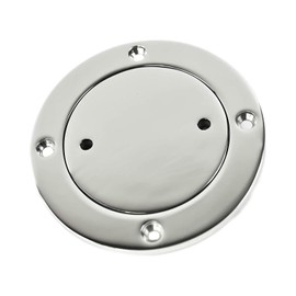 MARINE CITY 4-Inch Inspection Deck Plate with Rubber O-Ring, 316 Stainless Steel – Durable, Watertight, and Easy Installation for Boats & Yachts