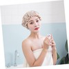 MERRYHAPY Double-layer Thicken Bath Cap Shower Hat for Adults Elastic