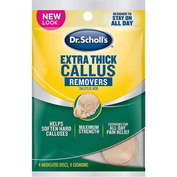 Dr. Scholl's Extra Thick Callus Removers 4 Cushions ea. (Packs of 5)