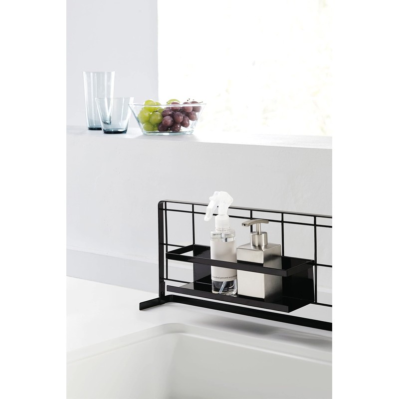 Yamazaki Kitchen Rack, Horizontal Stove Rack, Freestanding Mesh Panel for